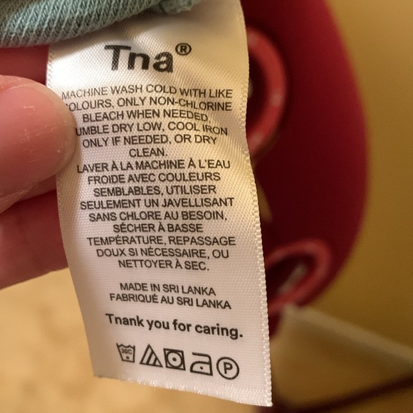 Artizia TNA Mint Green Terry Crop Top - Picture 8 of 11